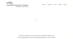 Desktop Screenshot of concordwomenschorus.org