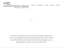 Tablet Screenshot of concordwomenschorus.org